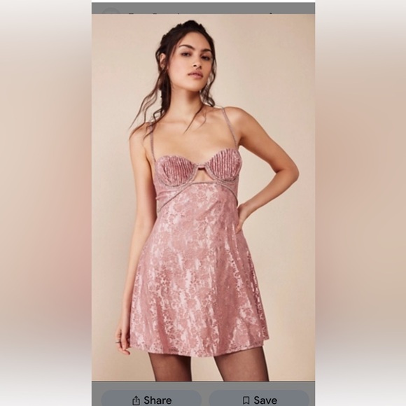 For Love and Lemons pink Shai dress NWT - Picture 1 of 7